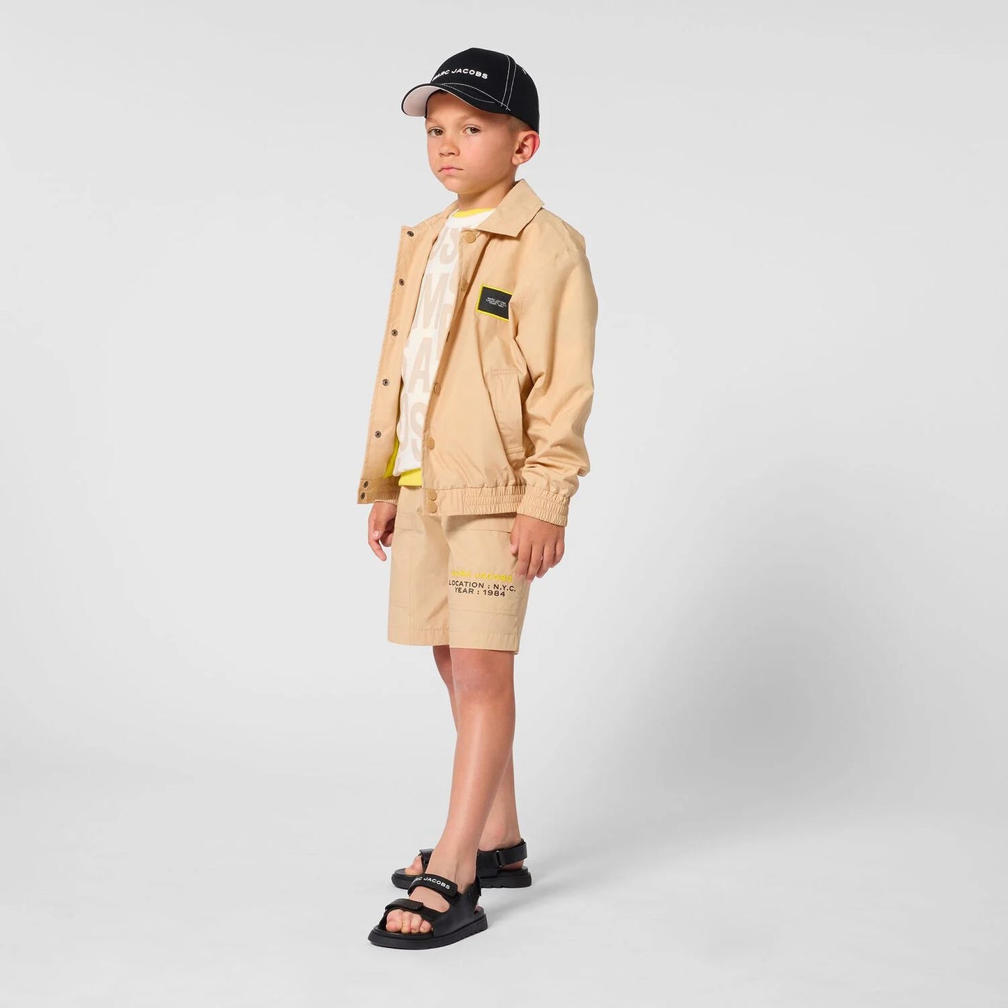 MARC JACOBS Boys Beige Logo Shorts