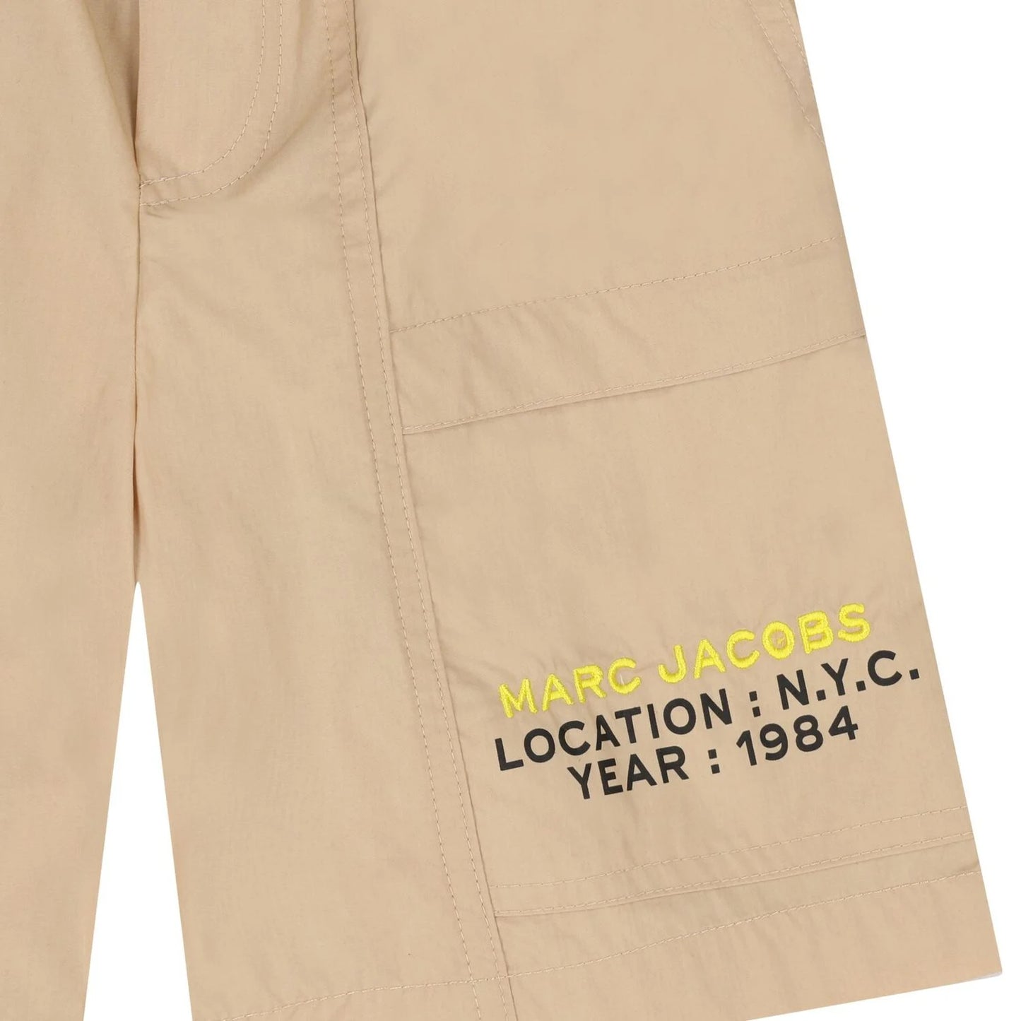 MARC JACOBS Boys Beige Logo Shorts