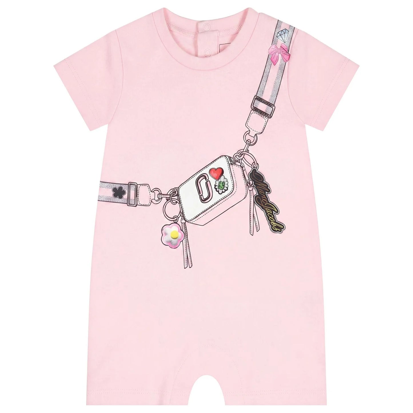MARC JACOBS Baby Girls Pink Bag Romper
