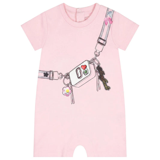MARC JACOBS Baby Girls Pink Bag Romper