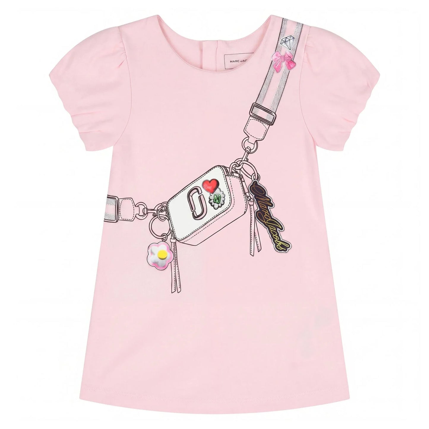 MARC JACOBS Younger Girls Pink Bag Dress
