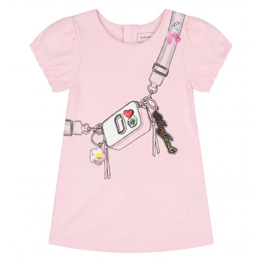 MARC JACOBS Younger Girls Pink Bag Dress