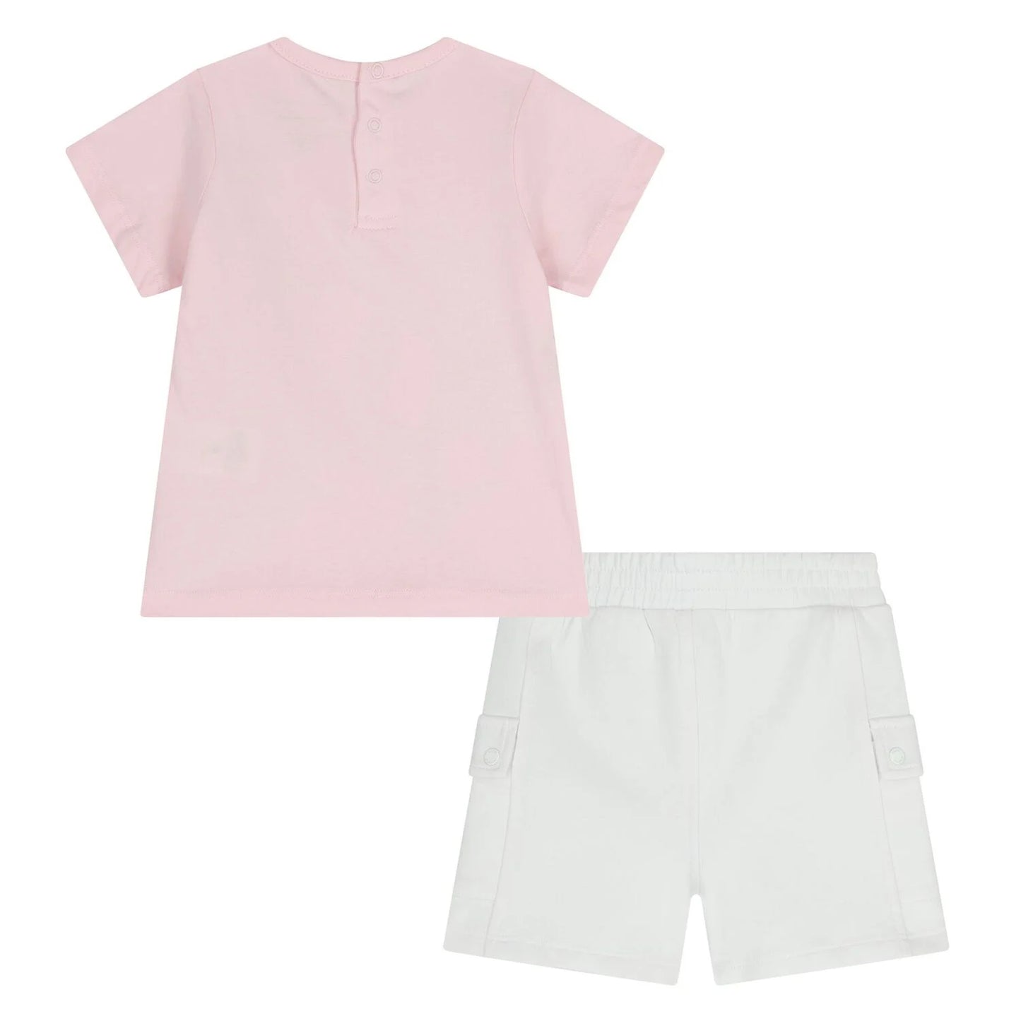 MARC JACOBS Younger Girls Pink & White Bag Shorts Set