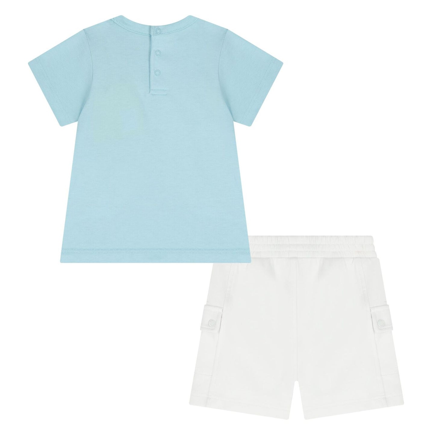MARC JACOBS Younger Boys Blue & White Bag Shorts Set
