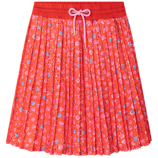 MARC JACOBS Girls Orange Pleated Skirt