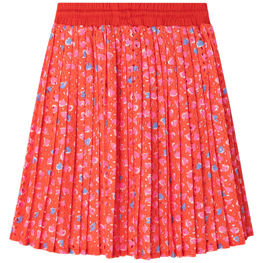 MARC JACOBS Girls Orange Pleated Skirt