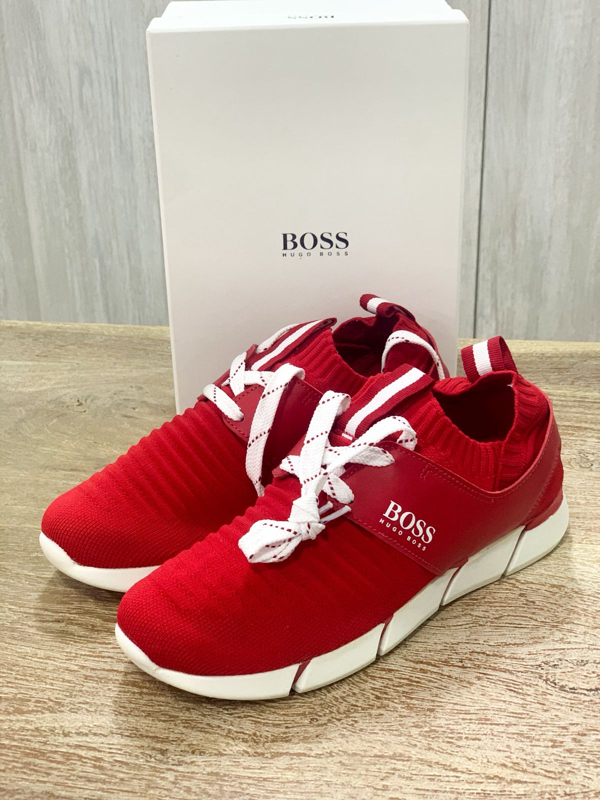 BOSS Unisex Red Sneakers & Trainers