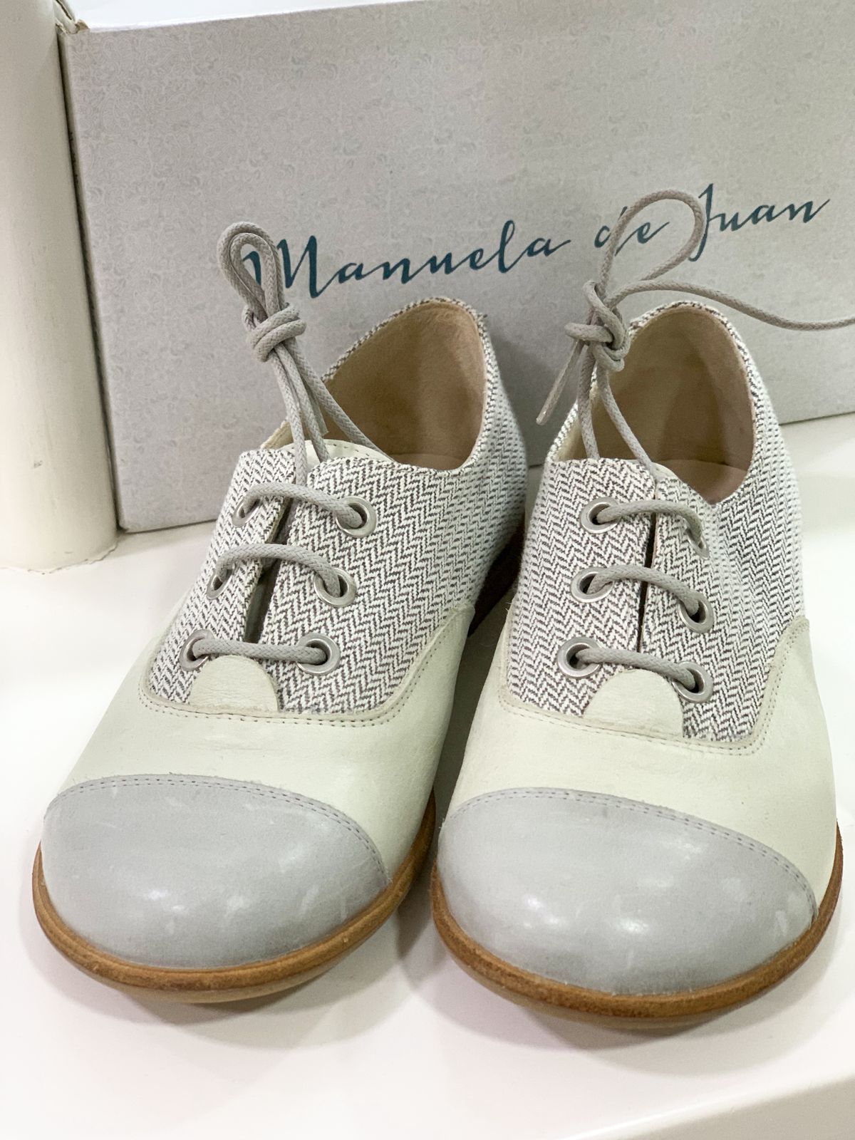 Manuela de Juan Boys Handmade Shoes Grey