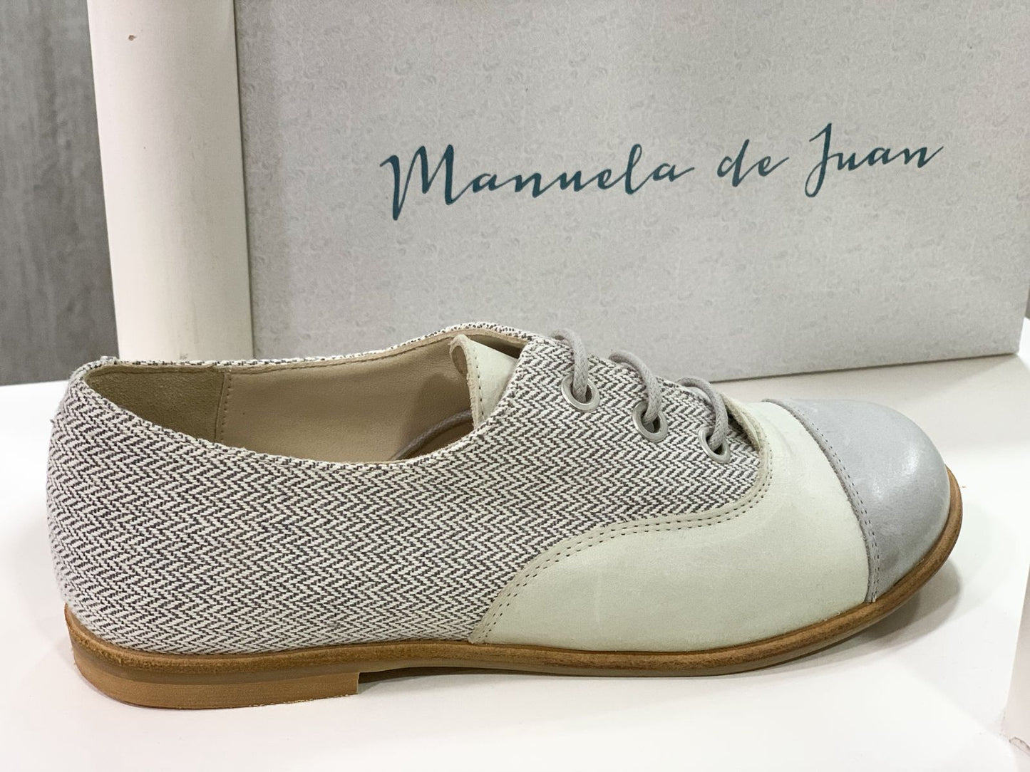 Manuela de Juan Boys Handmade Shoes Grey
