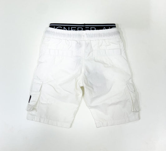 AIGNER Boys White Logo Shorts