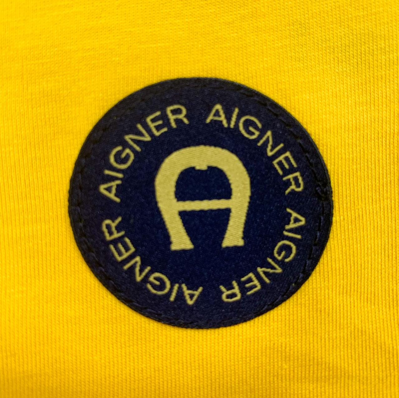 AIGNER Younger Boys Yellow Logo T-Shirts
