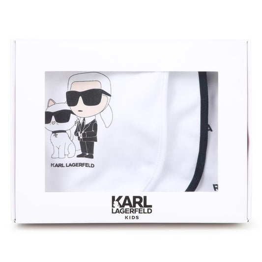 KARL LAGERFELD Set of 3 Baby Bibs with Motifs