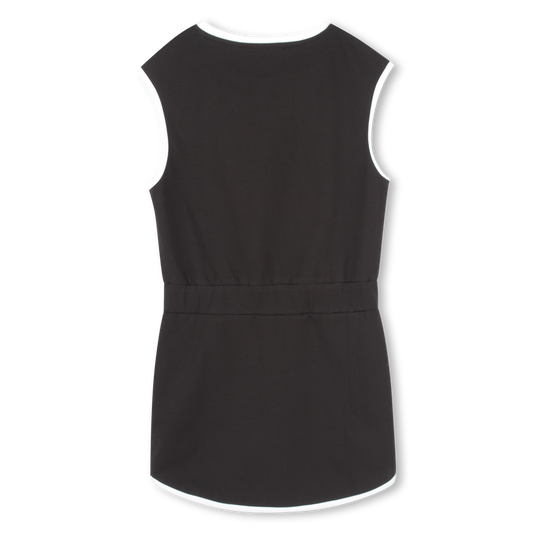 KARL LAGERFELD Girls Sleeveless Black Dress with Pockets