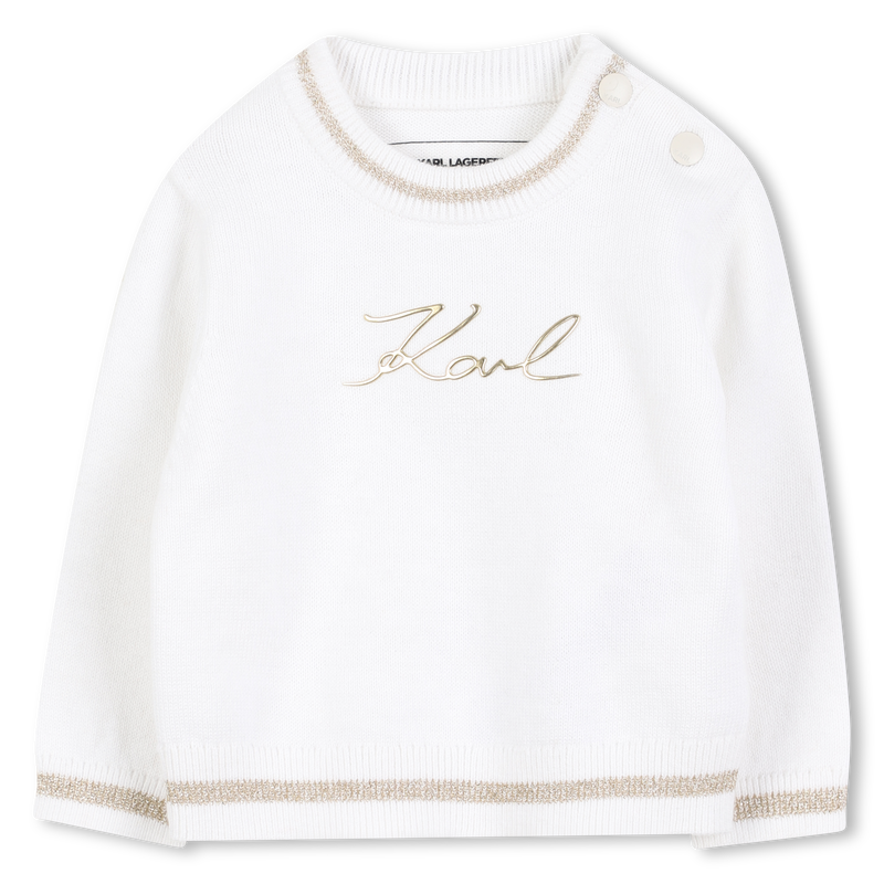 KARL LAGERFELD Z30667/195 Baby Girls Ivory Sweater and leggings set