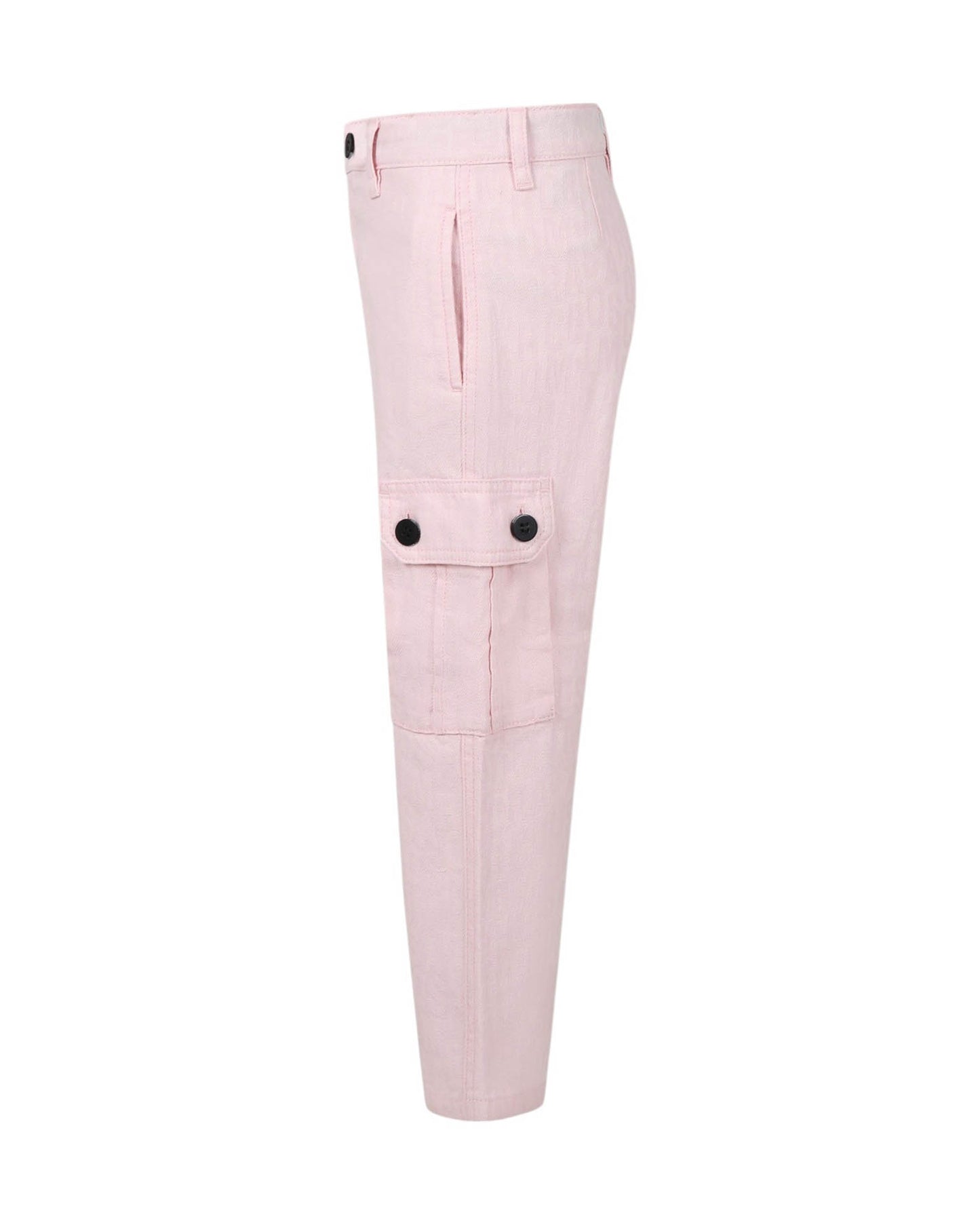 MARC JACOBS Baby Girls Pink Cotton Trousers with Pockets