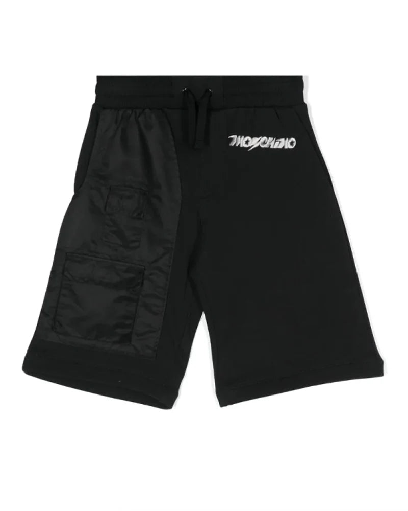 MOSCHINO Boys Black Logo Shorts