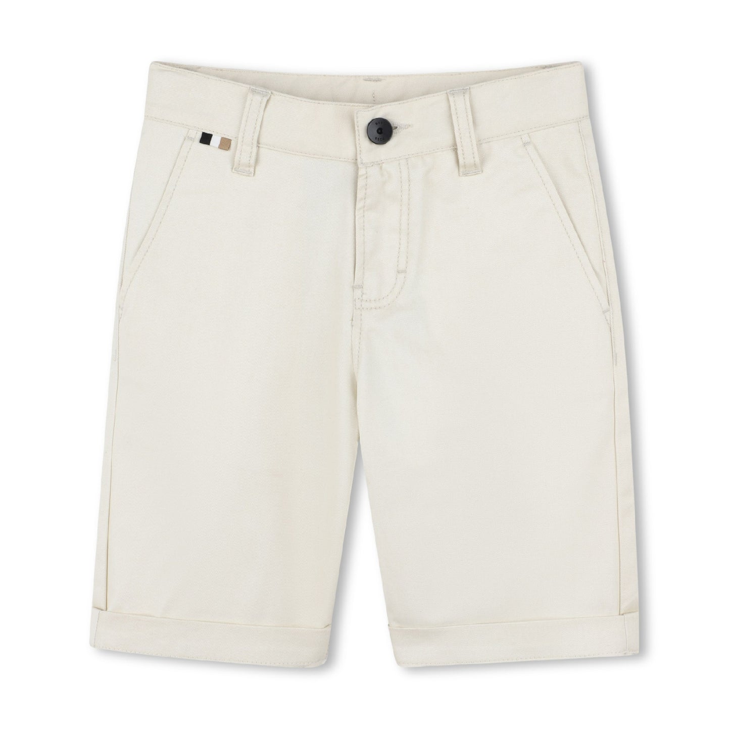 BOSS Boys Beige Chino Shorts