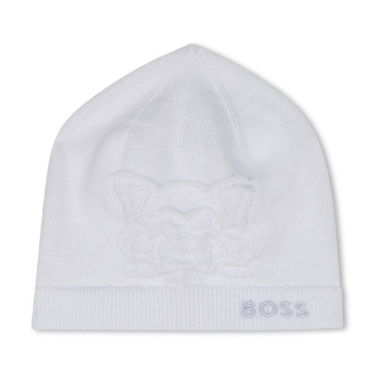 BOSS Baby Unisex Hat & Socks White Knit Set