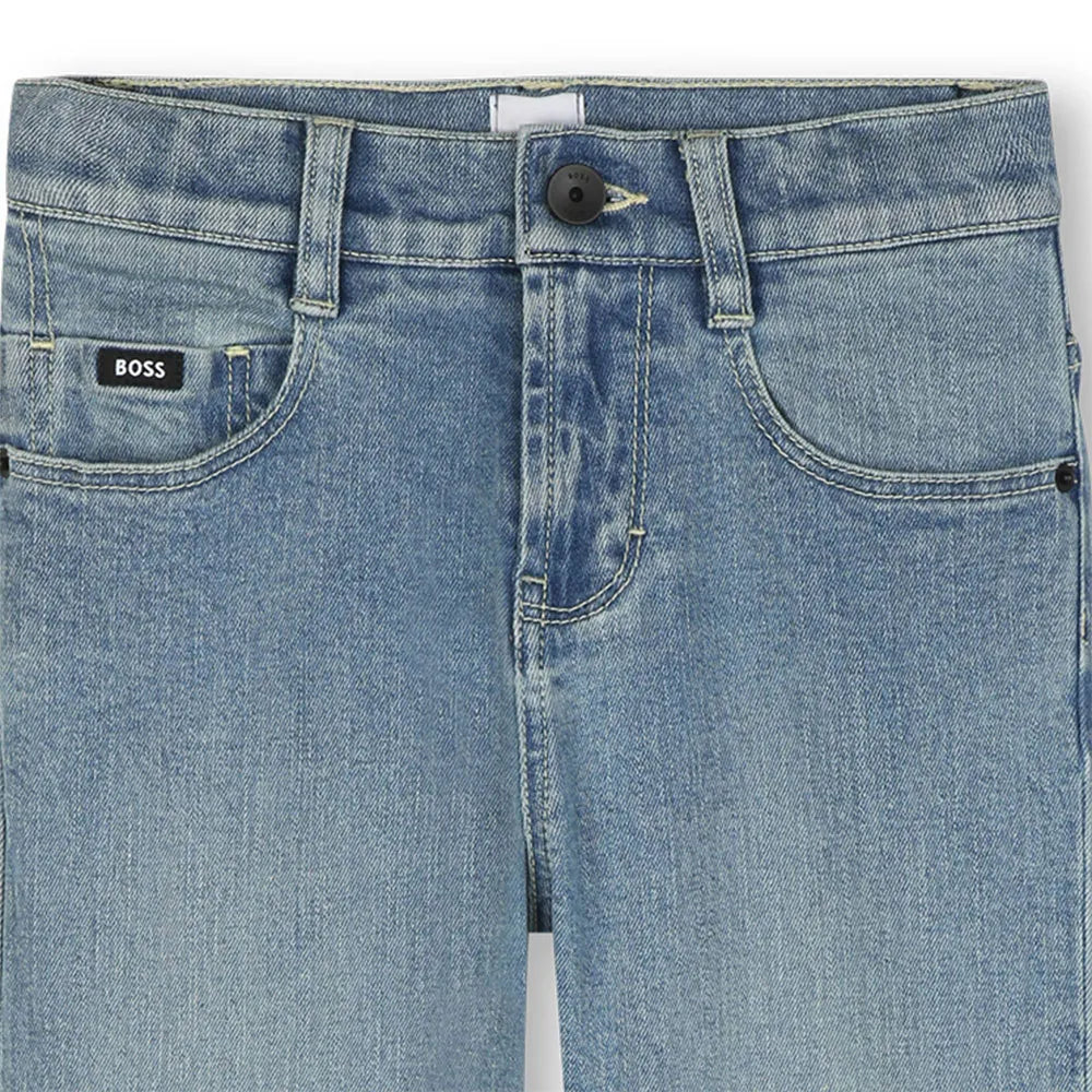 BOSS J52308 Boys Blue Denim Jeans Pants