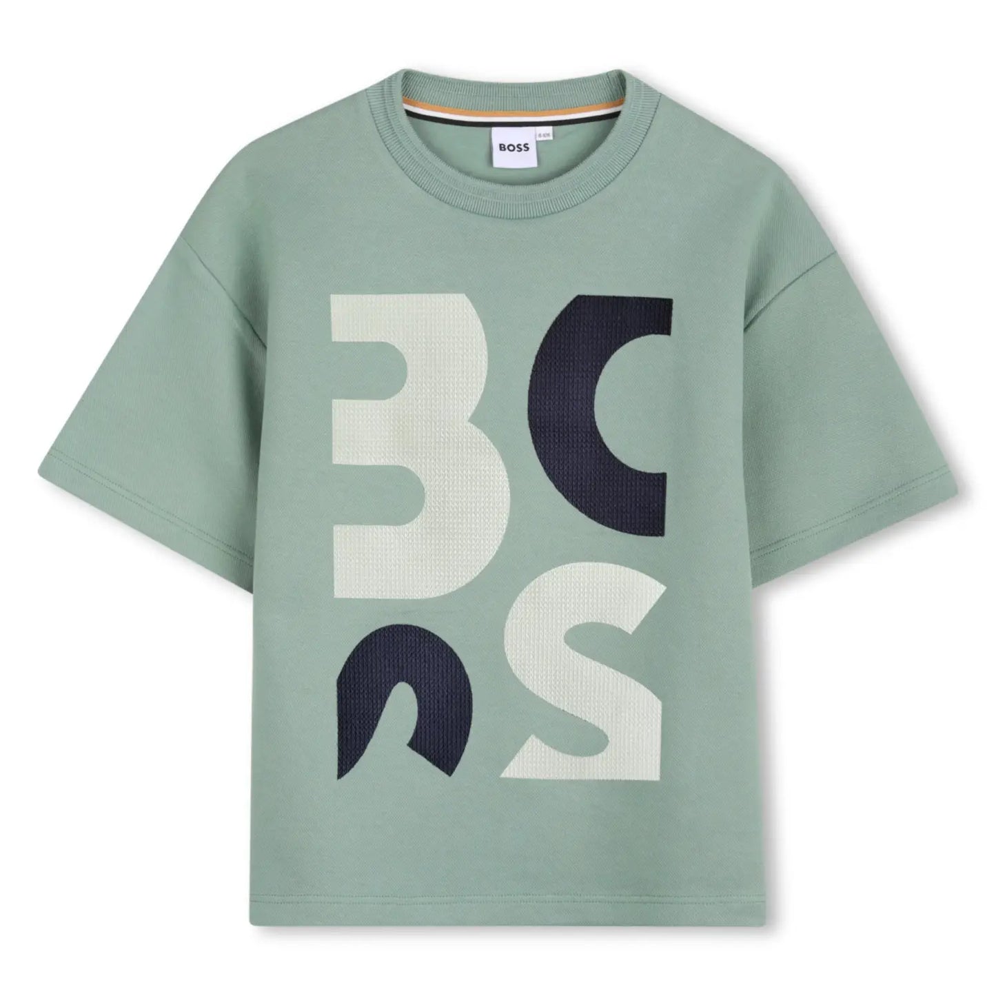 BOSS Boys Green Logo T-Shirt
