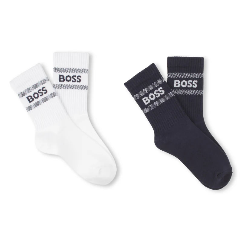 BOSS Boys Logo Socks ( 2-Pack )