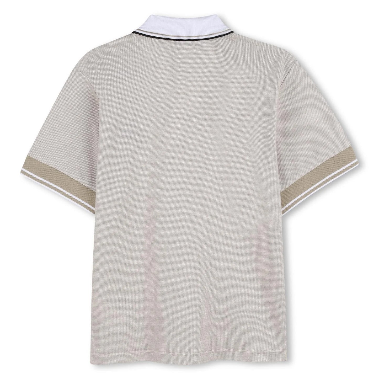 BOSS Boys Beige Logo Polo Shirt
