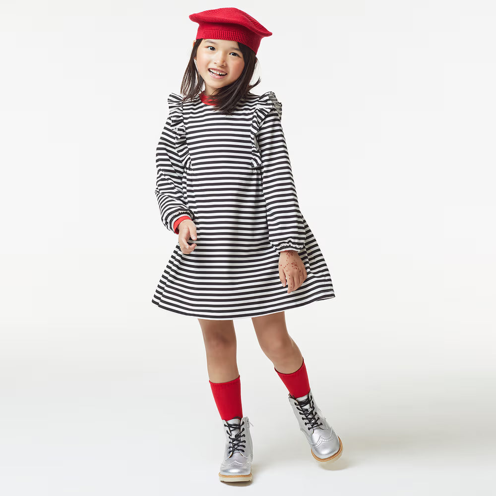 CARLOMAGNO Red Ribbed Cotton Knee Length Socks