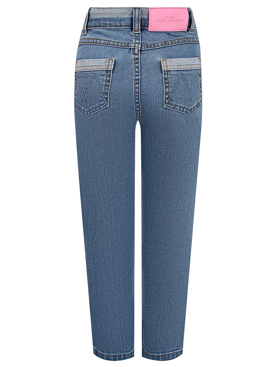 MARC JACOBS Baby Girls Blue Cotton jeans