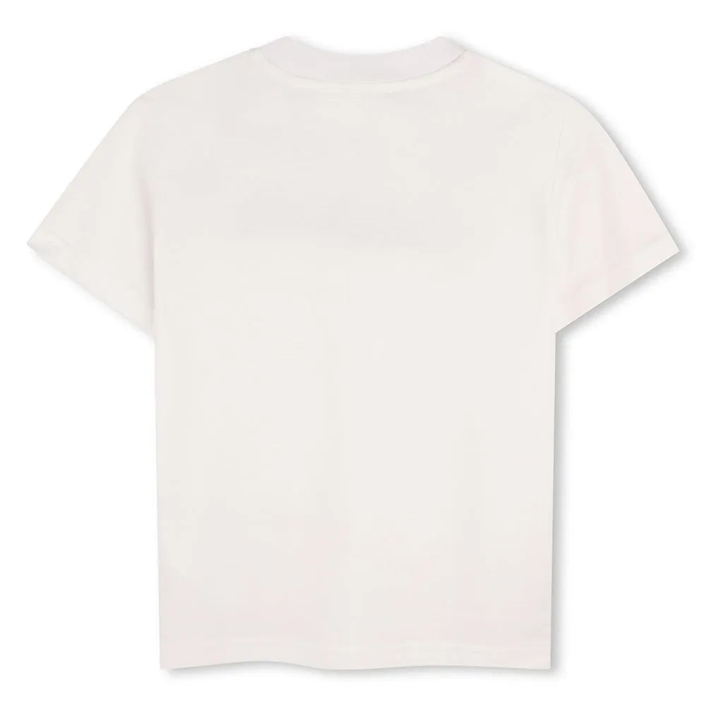 DKNY D62434/10B Kids Boys White Logo Short Sleeve T-shirt