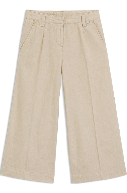 BOSS Girls trousers in Linen and Cotton