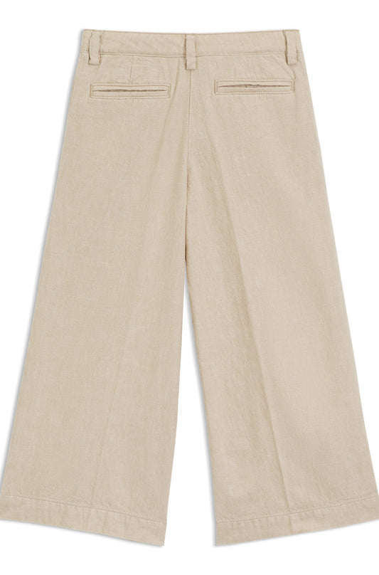 BOSS Girls trousers in Linen and Cotton