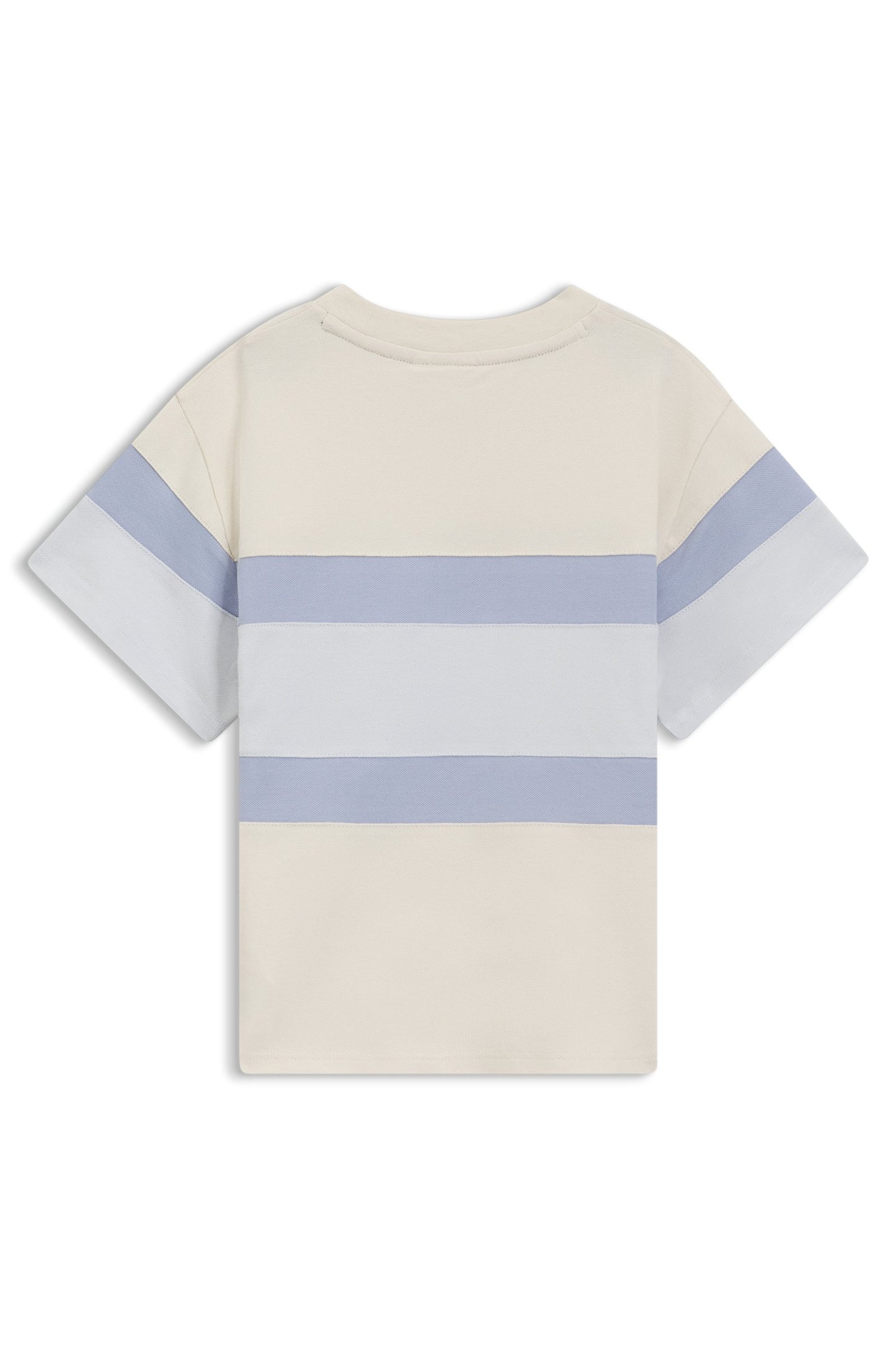 BOSS Boys Loose-fit with color-block stripes T-Shirt