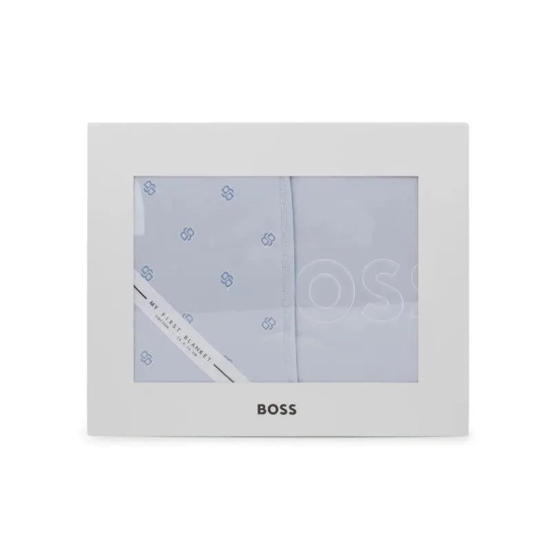 BOSS Blue Logo Baby Blanket