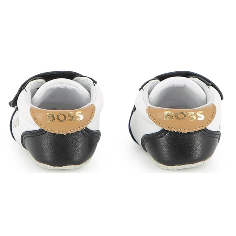 BOSS Baby Boys Black Logo Pre Walker Shoes