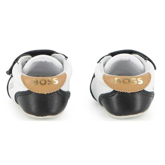 BOSS Baby Boys Black Logo Pre Walker Shoes