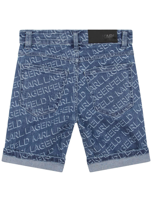 KARL LAGERFELD Boys DENIM Jeans shorts  Blue Regular Fit