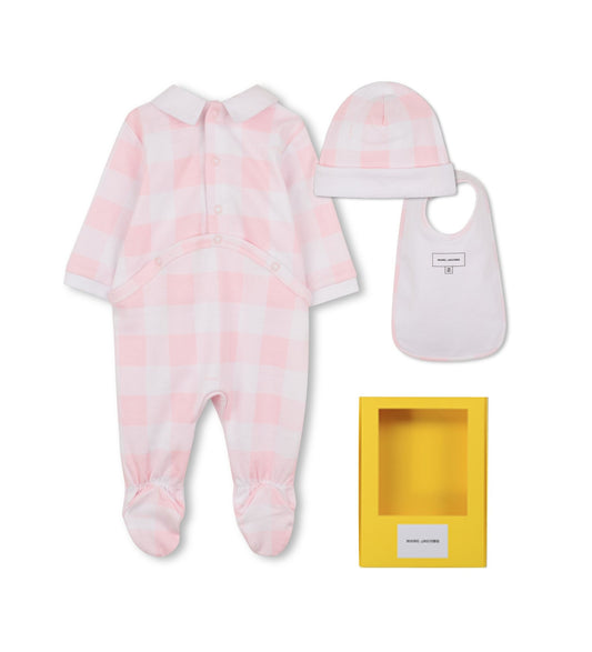 MARC JACOBS Baby Girls Pink & White Babygrow Gift Set