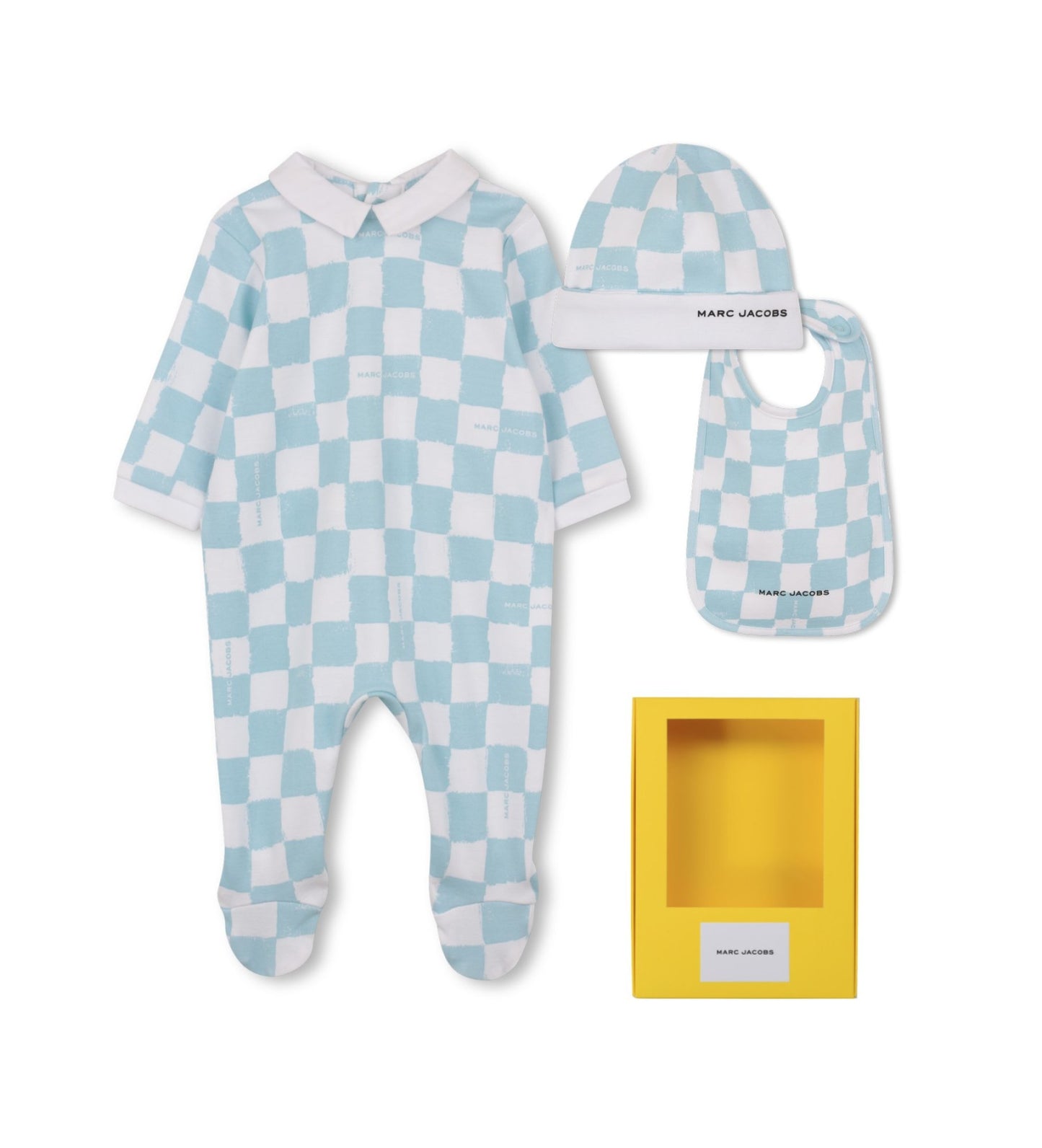 MARC JACOBS Baby Boys Pale Blue & White Babygrow Gift Set