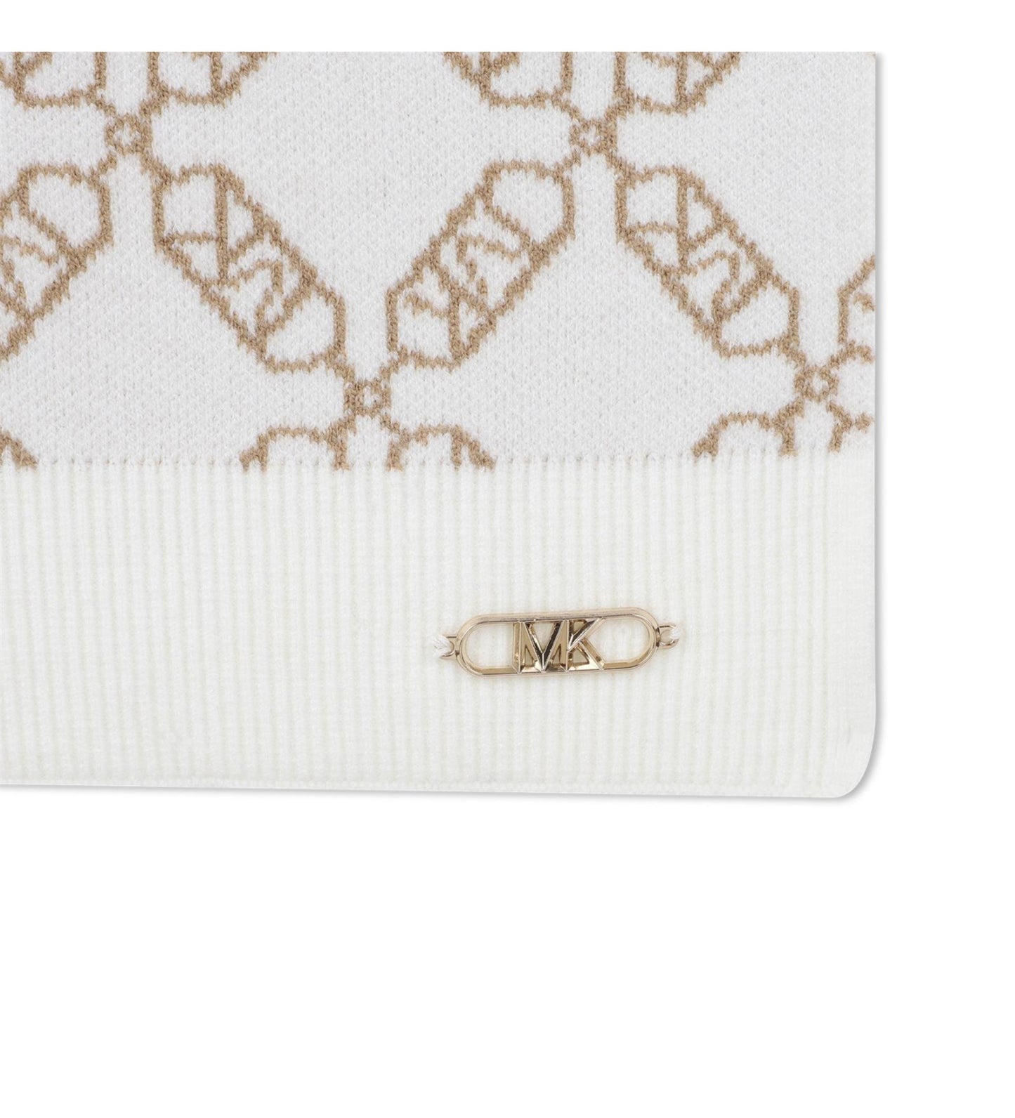 MICHAEL KORS R30536.117 Girls Ivory Logo Scarf