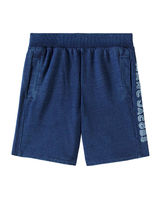 MARC JACOBS  Boys Blue Cotton Logo Shorts