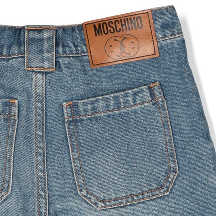 MOSCHINO Boys Distressed Denim Shorts