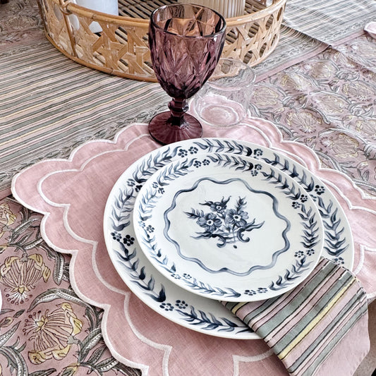 Pink Stripes Napkin set