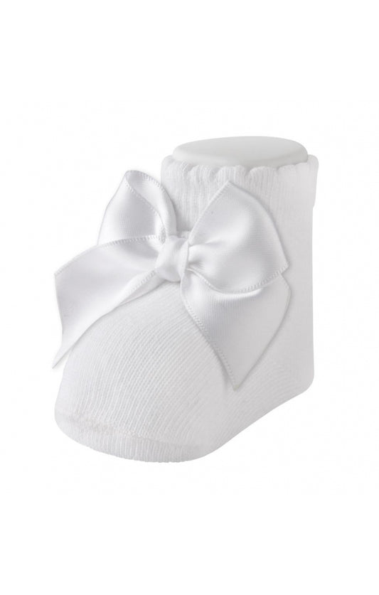 CARLOMAGNO Socks with Bow for Newborn Sky Blue