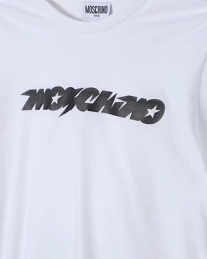 MOSCHINO  Boys White Logo T-Shirt